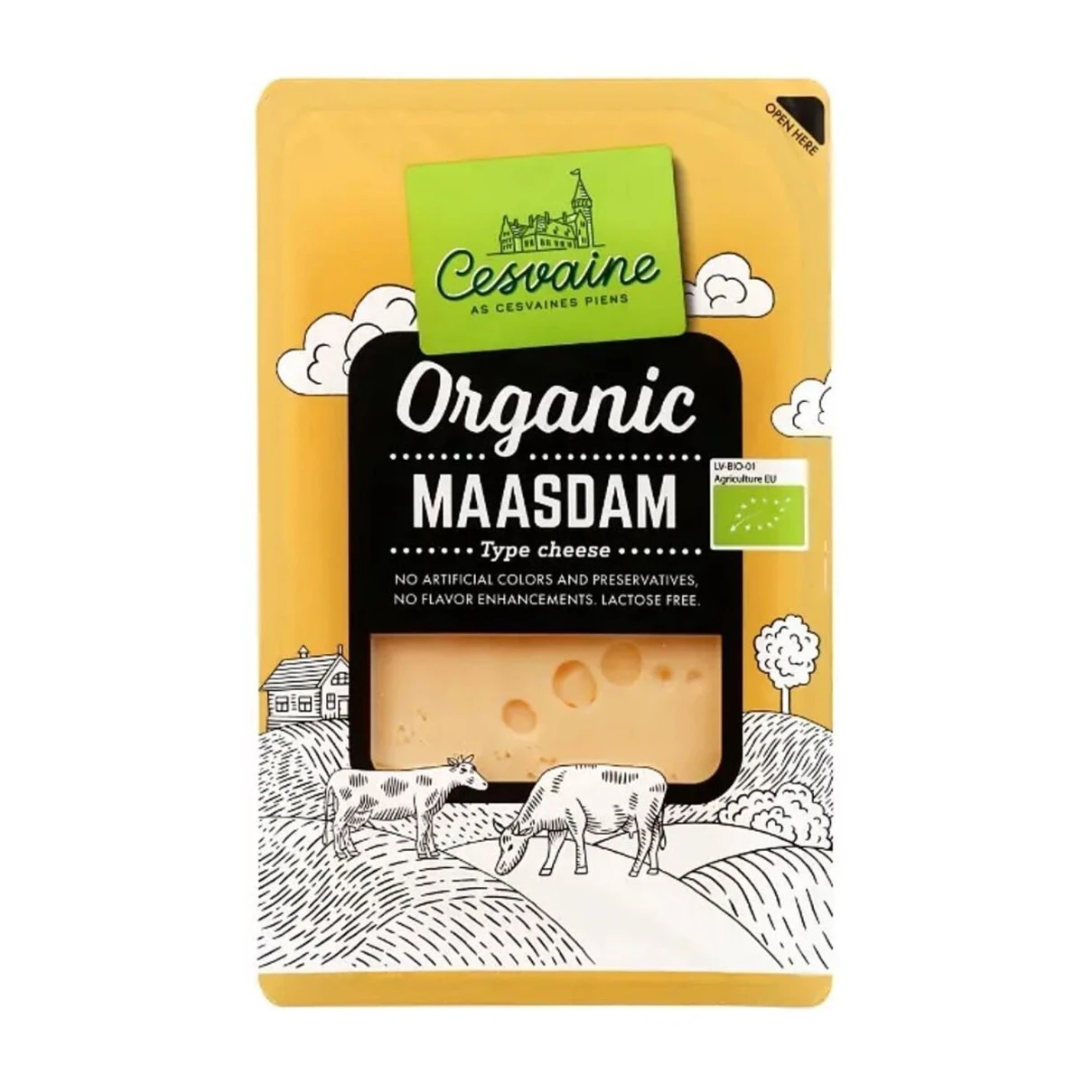 Ser maasdam w plastrach Bio, Cesvaine