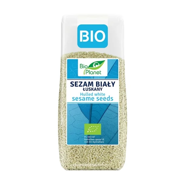 Sezam biały łuskany Bio, 200 g, Bio Planet 