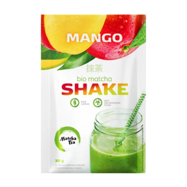 Shake z matchą i mango bezglutenowy Bio, 30 g, Amylon