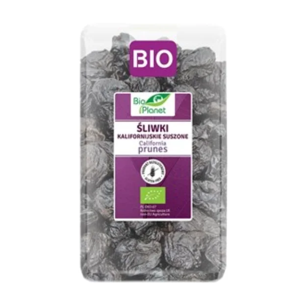 Śliwki kalifornijskie suszone bezglutenowe Bio, 1 kg, Bio Planet 