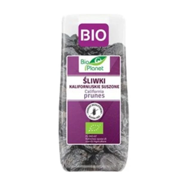 Śliwki kalifornijskie suszone bezglutenowe Bio, 200 g, Bio Planet 
