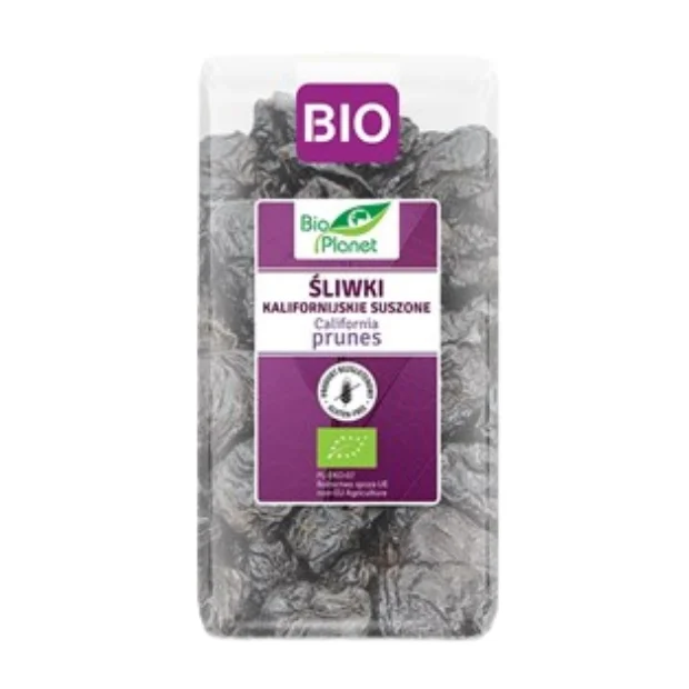 Śliwki kalifornijskie suszone bezglutenowe Bio, 400 g, Bio Planet 