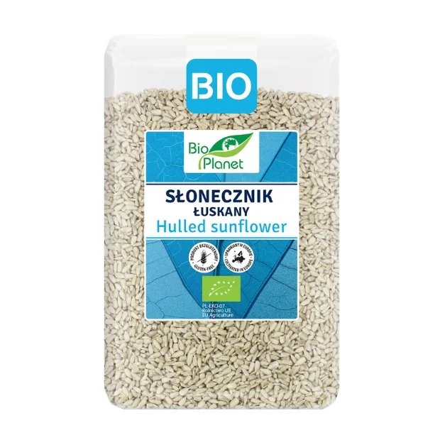 Słonecznik łuskany bezglutenowy Bio, 1,5 kg, Bio Planet  