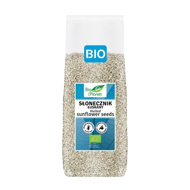 Słonecznik łuskany bezglutenowy Bio, 800 g, Bio Planet