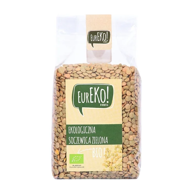 Soczewica zielona Bio, 400 g, Eureko