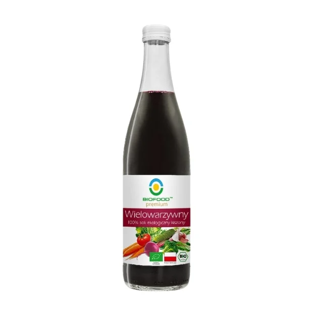 Sok wielowarzywny kiszony Bio, 500 ml, Biofood