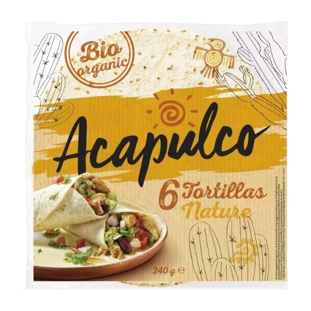 Tortilla Bio 6 szt., 240 g, Acapulco
