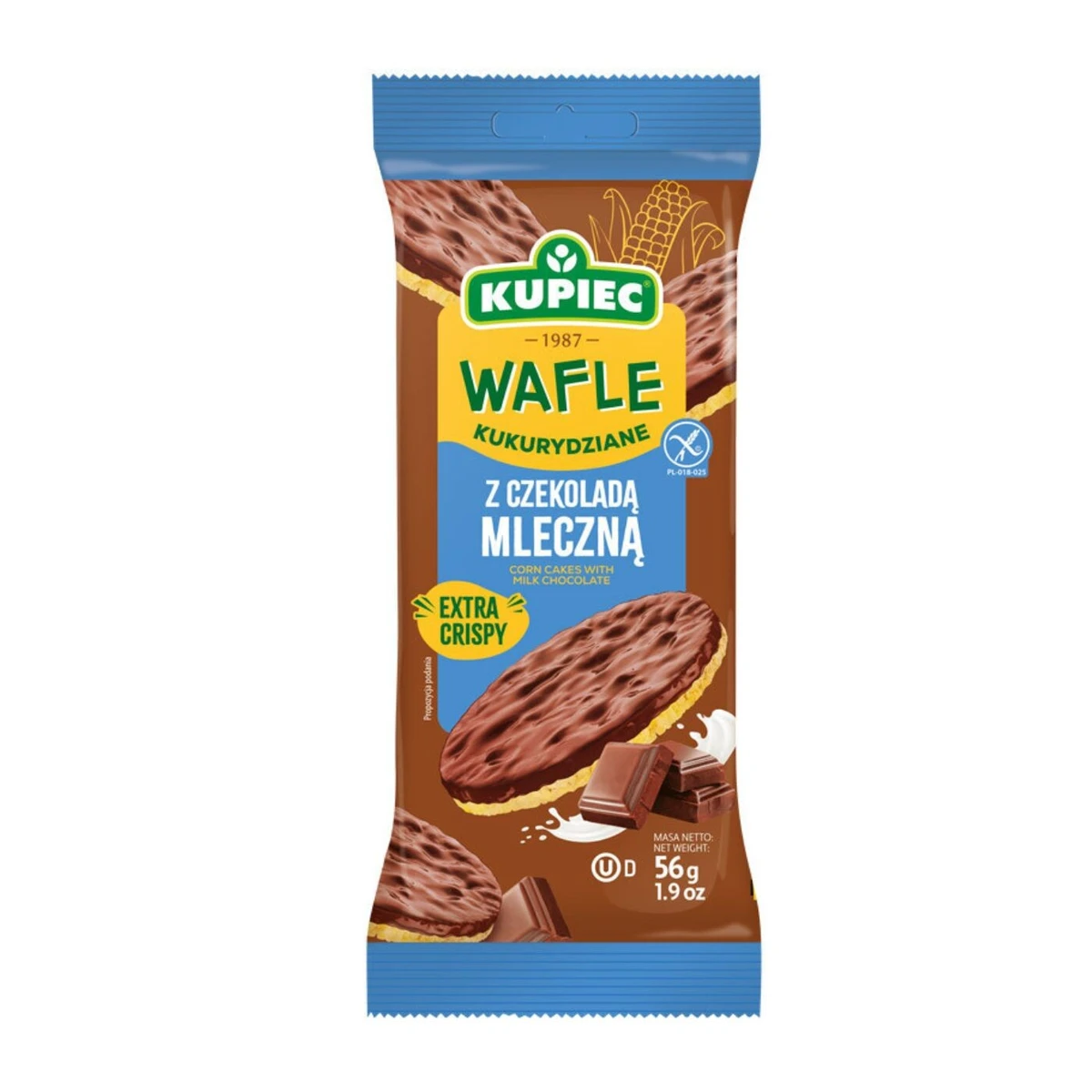 Wafle kukurydziane z czekoladą mleczną, Kupiec