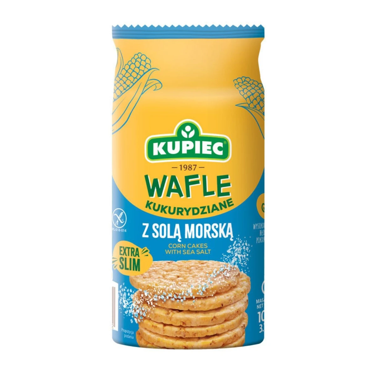 Wafle kukurydziane z solą morską, Kupiec  