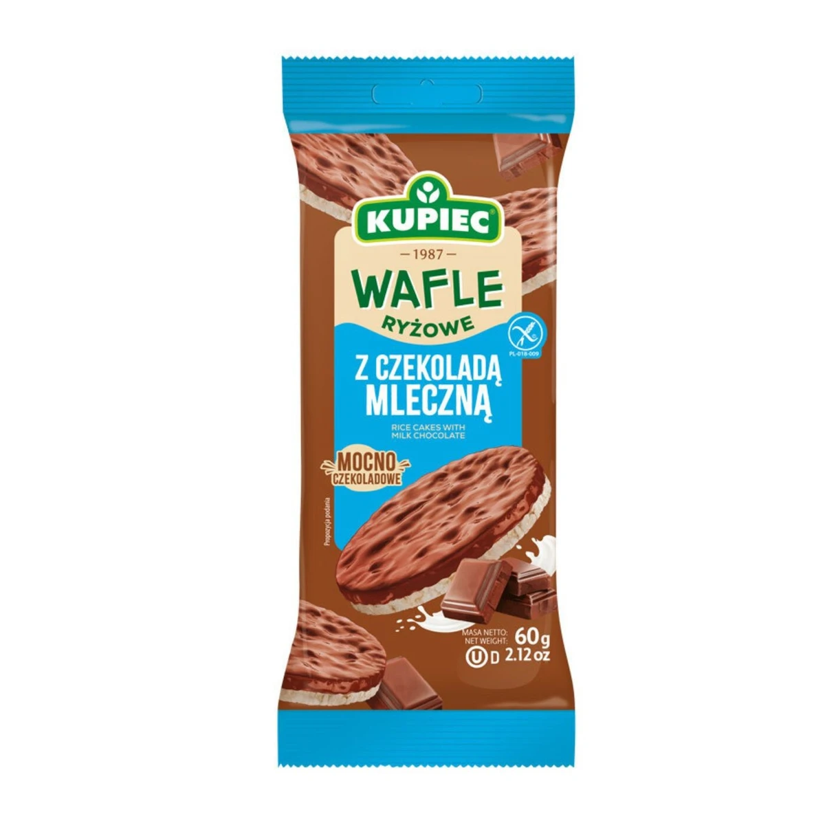 Wafle ryżowe z czekoladą mleczną, Kupiec