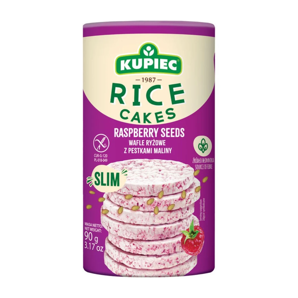 Wafle ryżowe z suszonymi pestkami maliny, Kupiec