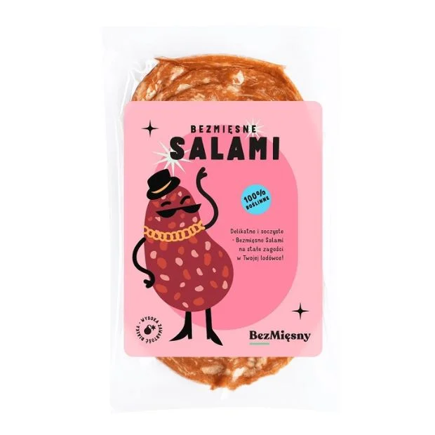 Wegańskie salami, 100g, BezMięsny 