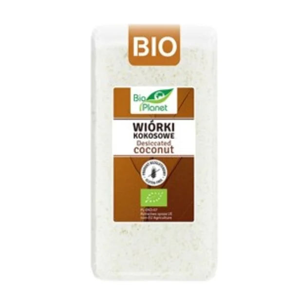Wiórki kokosowe bezglutenowe Bio, 200 g, Bio Planet  