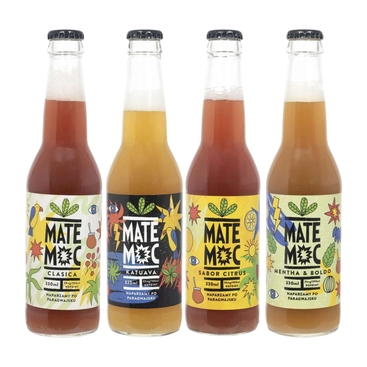 Zestaw Mate moc, 4 szt., Owocowe Smaki