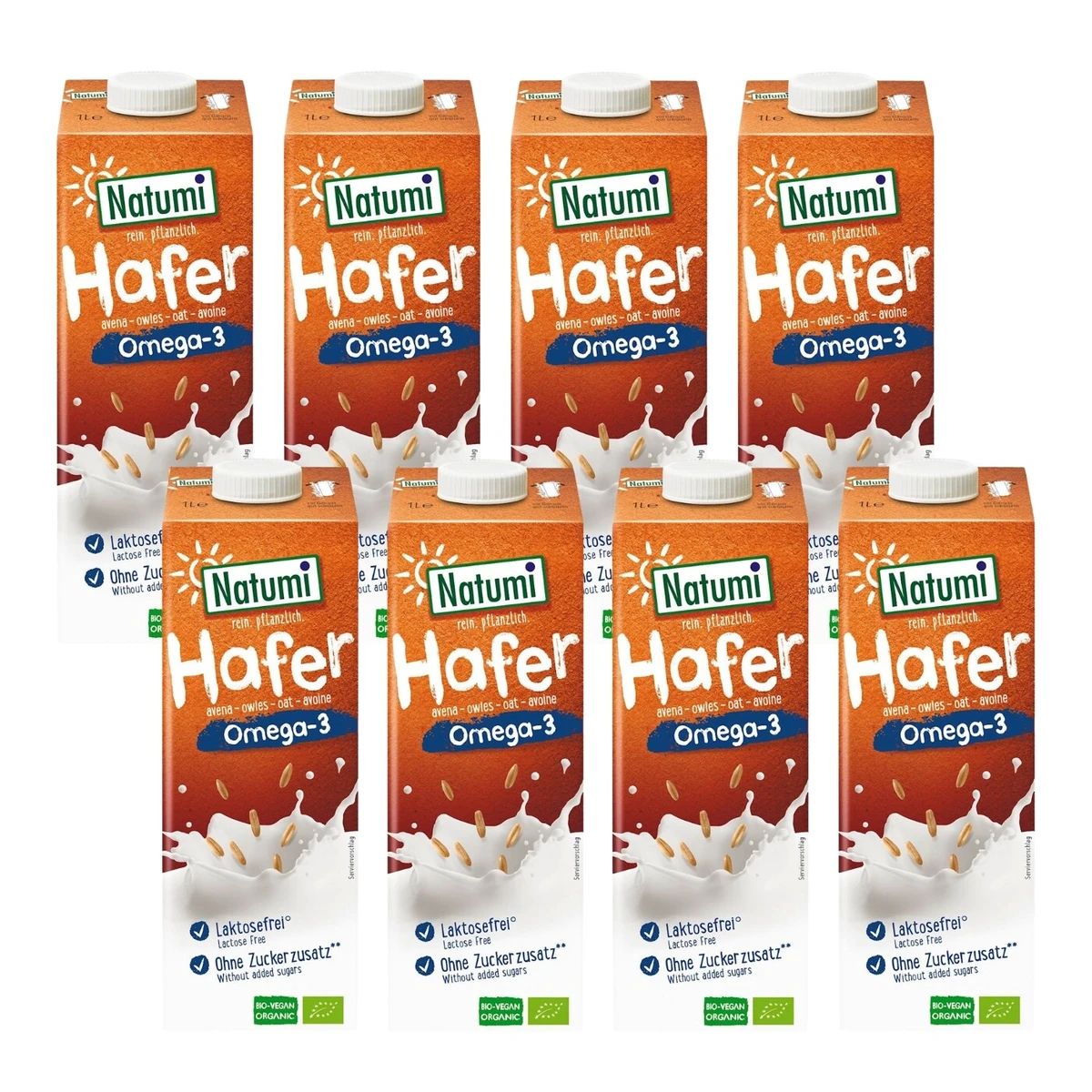 Zestaw napojów: owsiany Omega-3 bez dodatku cukrów BIO