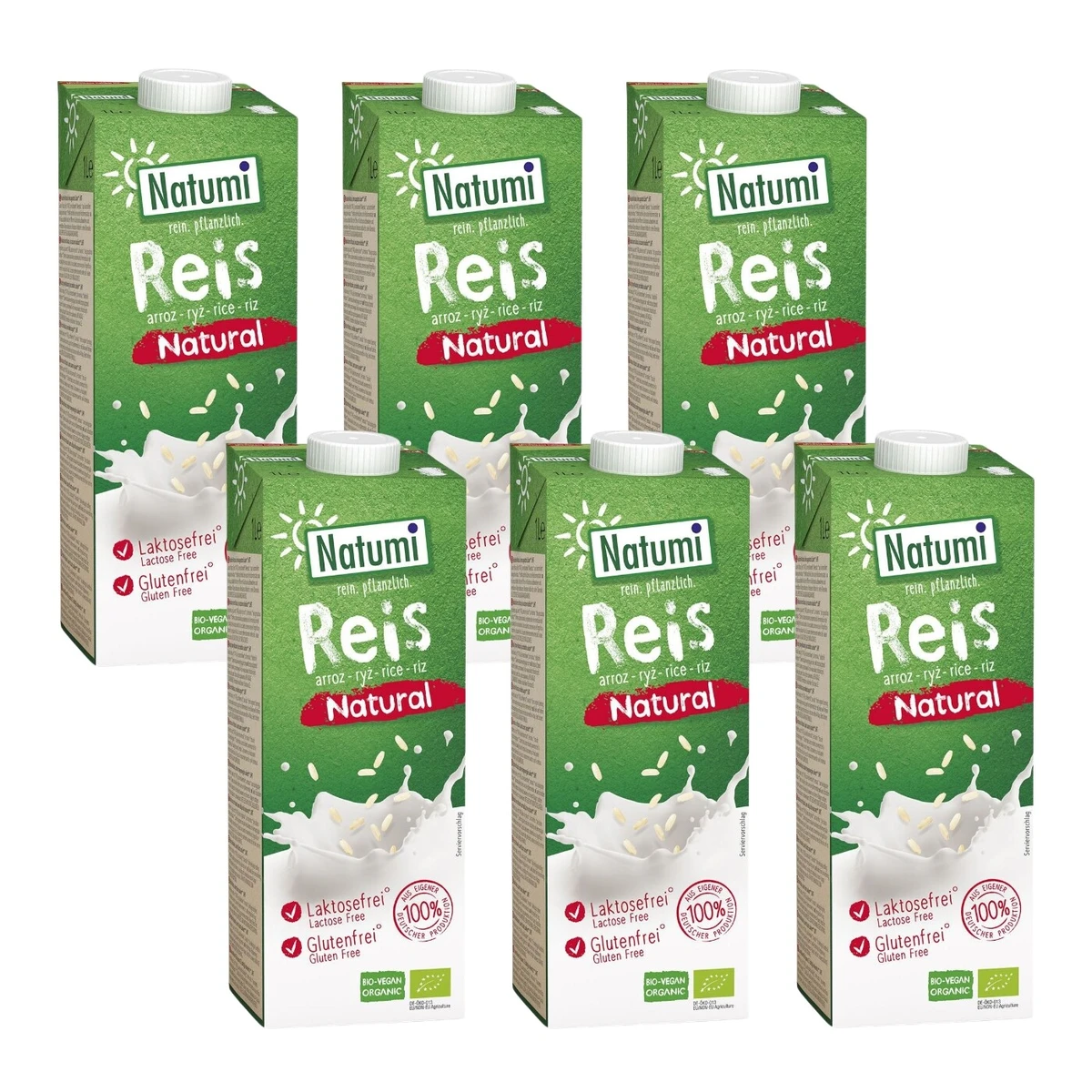 Zestaw napojów: ryżowy bez dodatku cukrów, bezglutenowy BIO