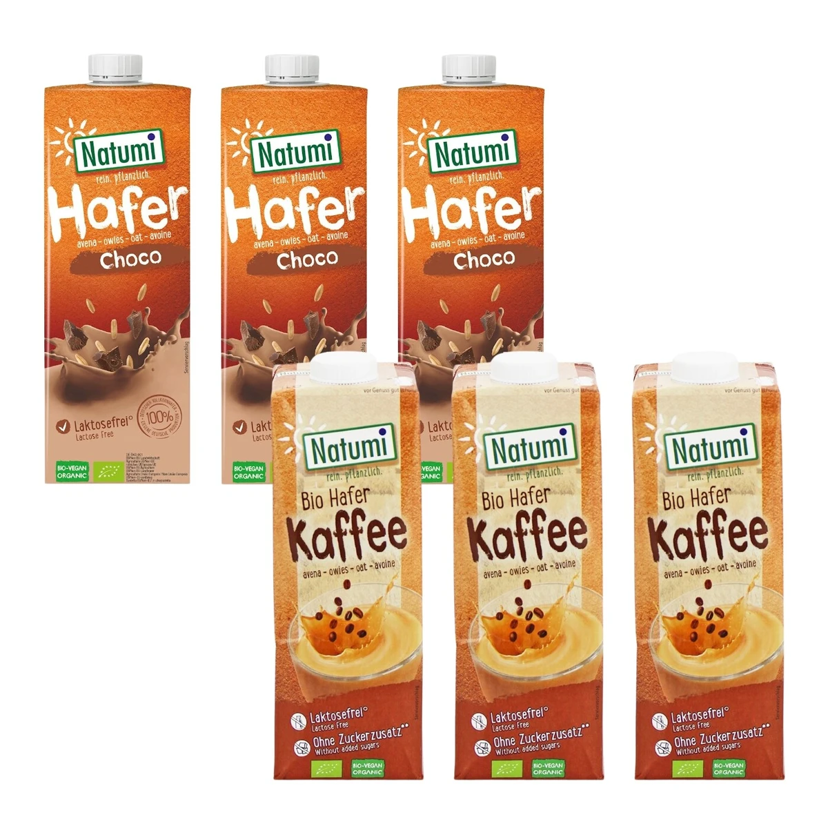 Zestaw napojów: owsiano-kakaowy, owsiano-kawowy bez dodatku cukrów 