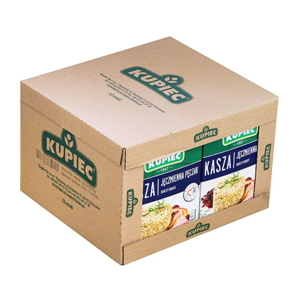 Zestaw 12 szt. kasza jęczmienna pęczak, Kupiec