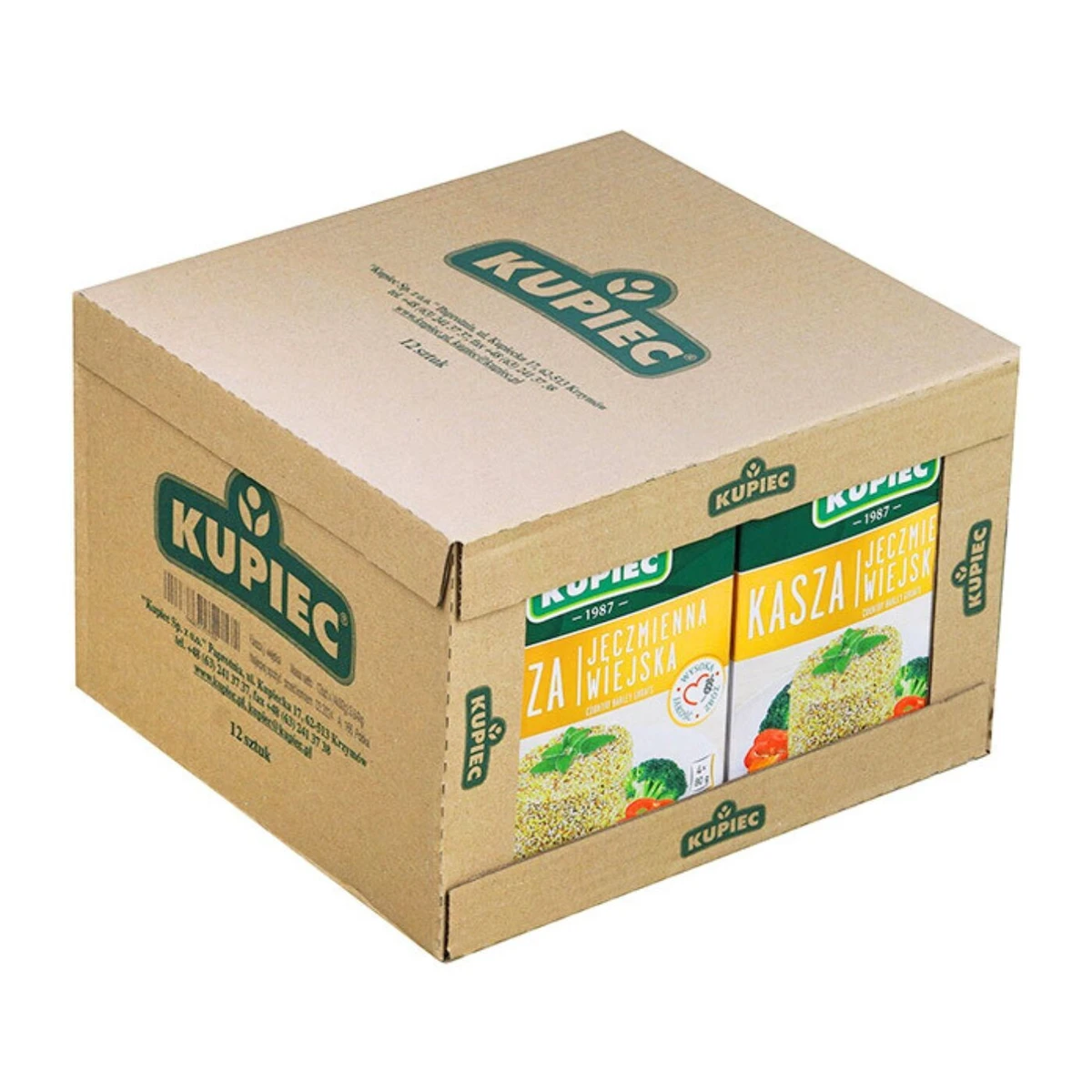 Zestaw 12 szt. kasza jęczmienna wiejska, Kupiec