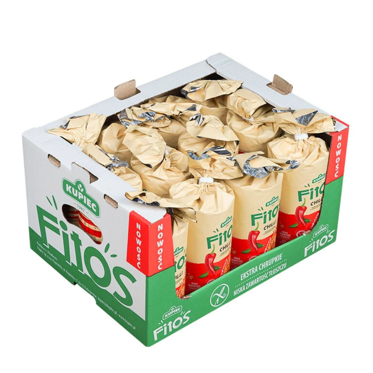 Zestaw 12 szt. wafle kukurydziane chilli, Kupiec