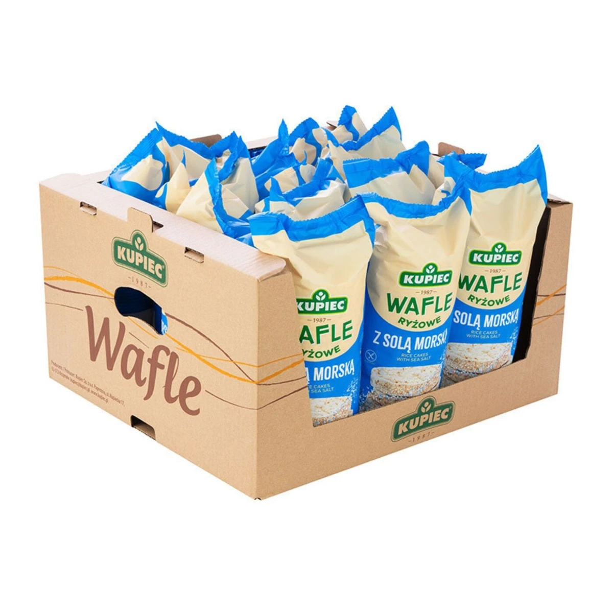 Zestaw 14 szt. wafle ryżowe z solą morską, Kupiec