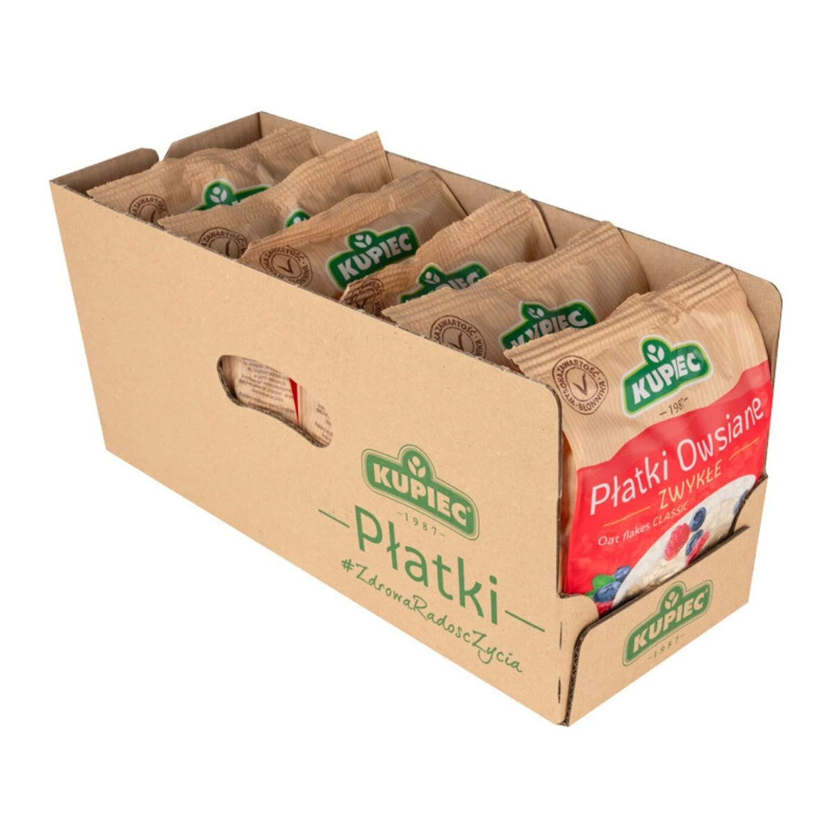 Zestaw 6 szt. płatki owsiane zwykłe, Kupiec