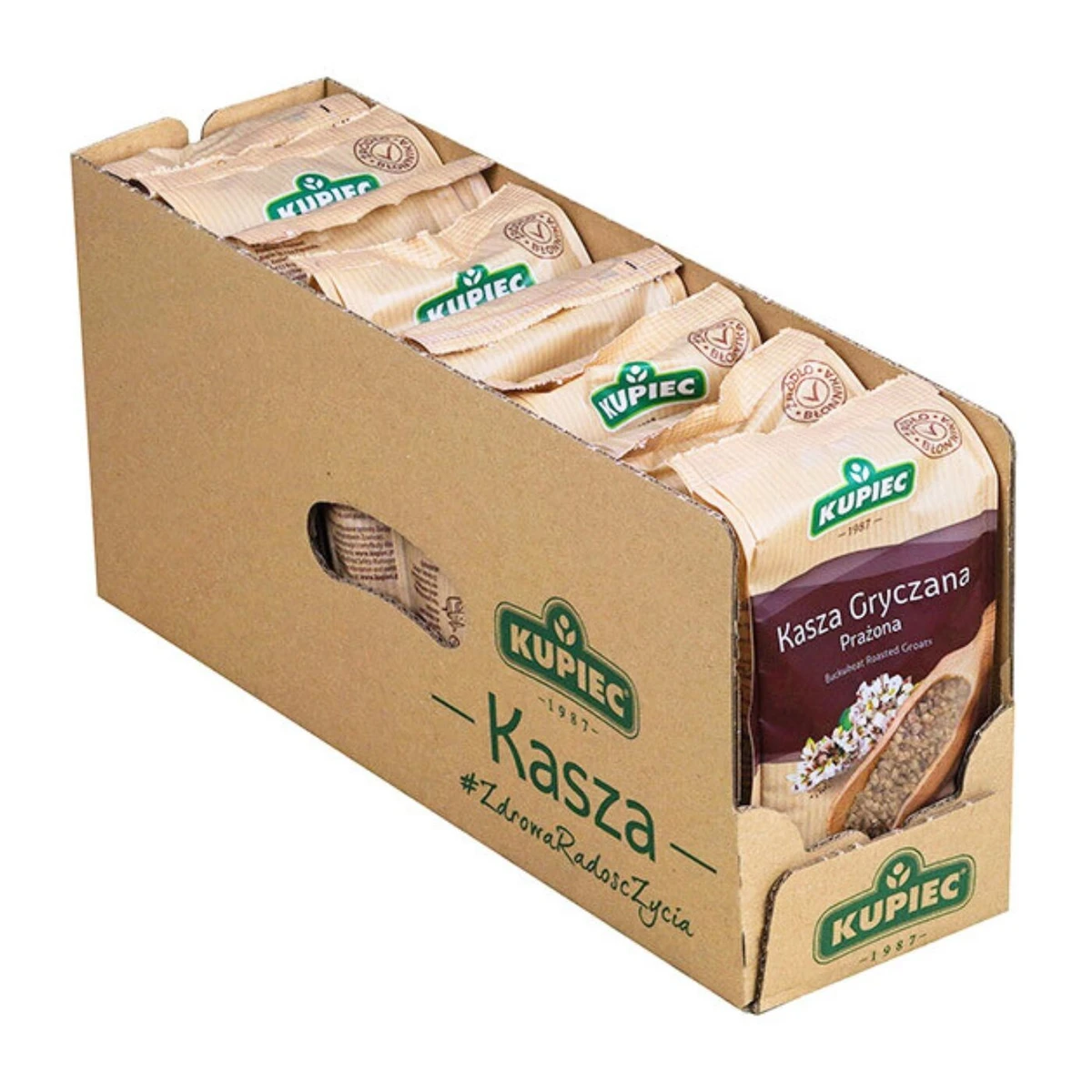 Zestaw 8 szt. kasza gryczana prażona, Kupiec
