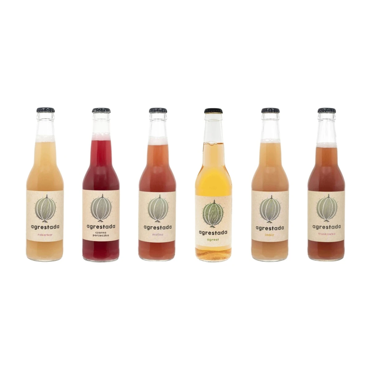 Zestaw napojów: 6 smaków, 6 szt., Owocowe Smaki