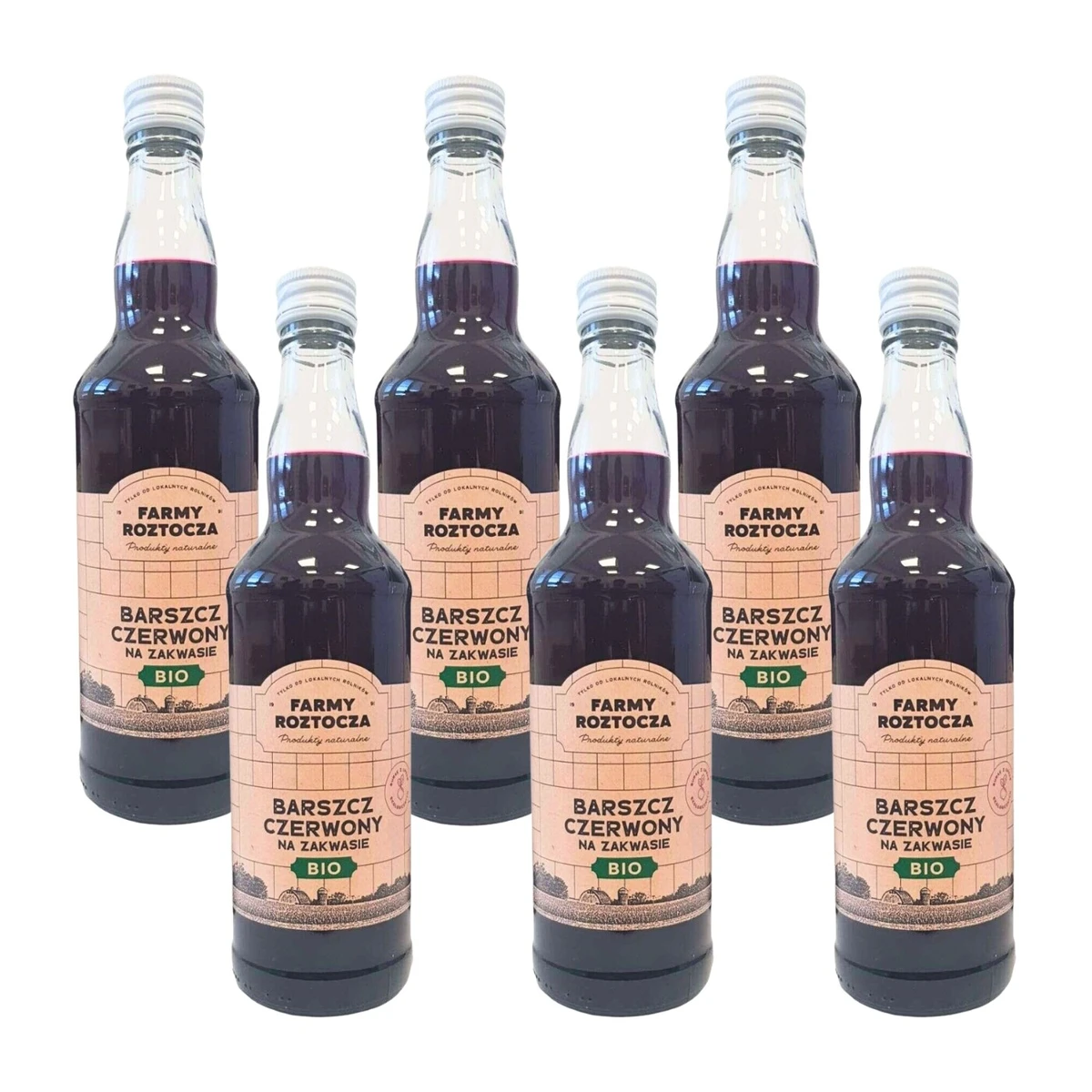 Barszcz Czerwony Bio, 500ml x 6 szt, Farmy Roztocza