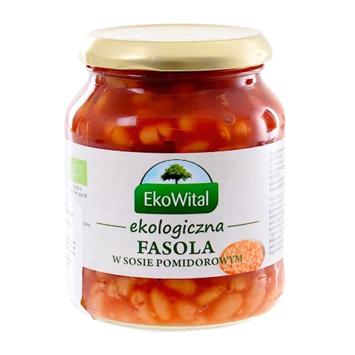 Fasola biała w sosie pomidorowym Bio, EkoWital