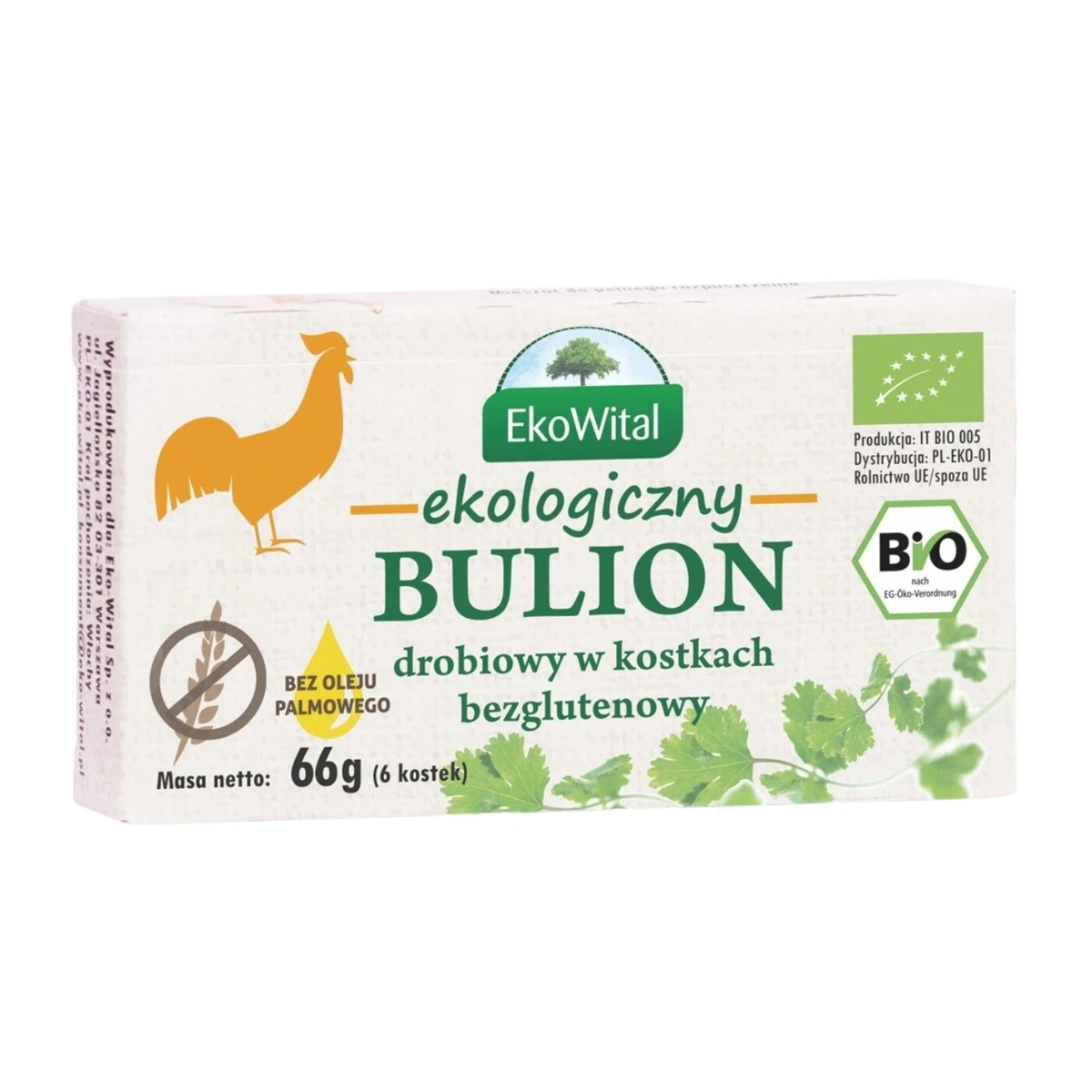 Bulion drobiowy w kostkach Bio, EkoWital