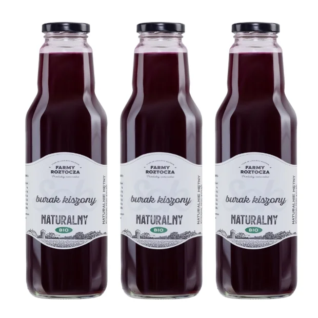 Sok burak kiszony Bio, 3 butelki x 750 ml, Farmy Roztocza