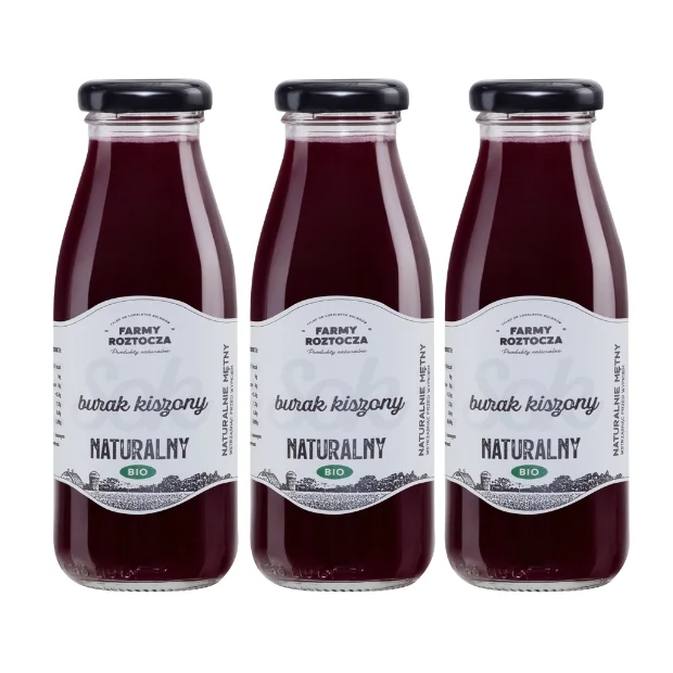 Sok burak kiszony Bio, 3 butelki x 250 ml, Farmy Roztocza