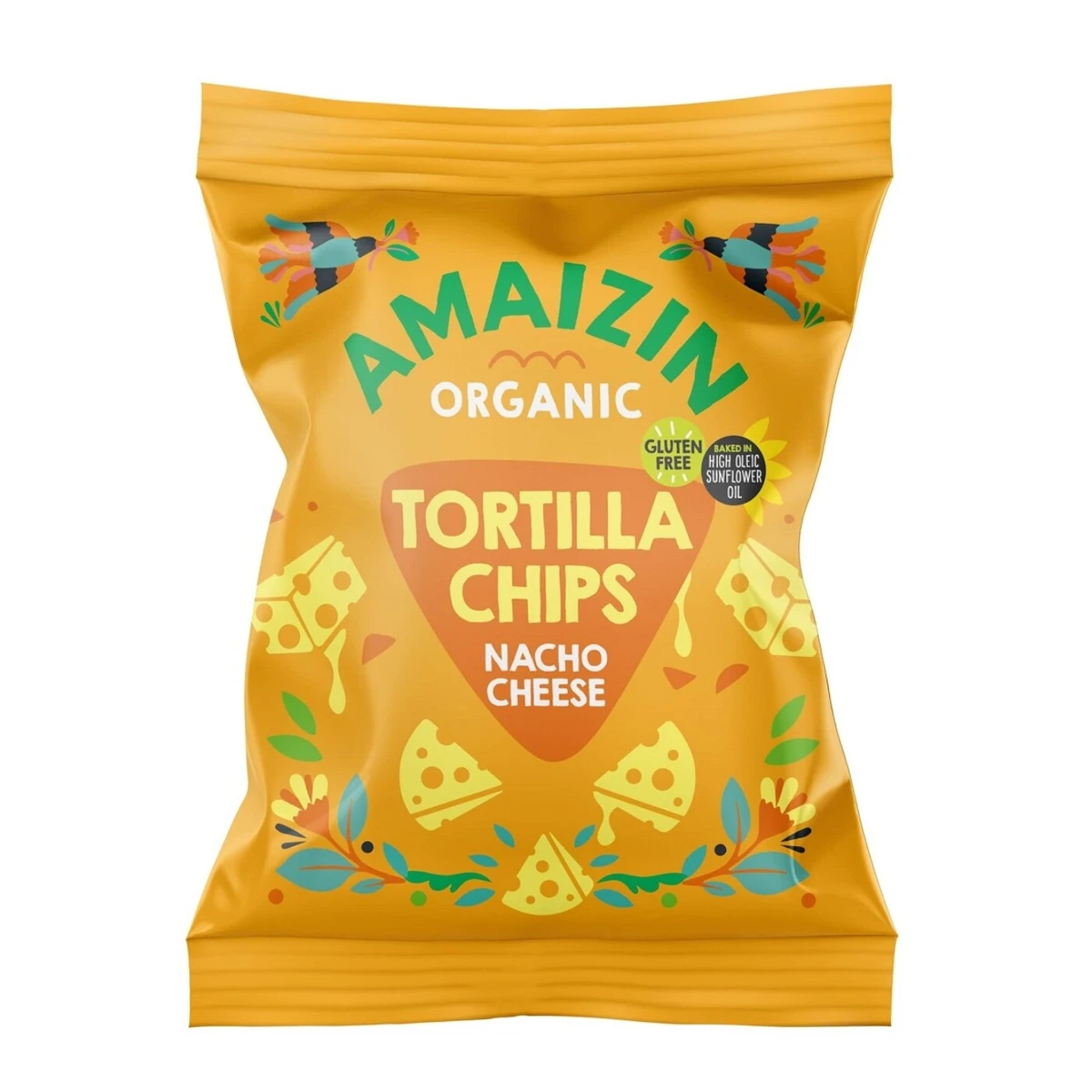 Chipsy tortilla kukurydziane serowe bezglutenowe BIO