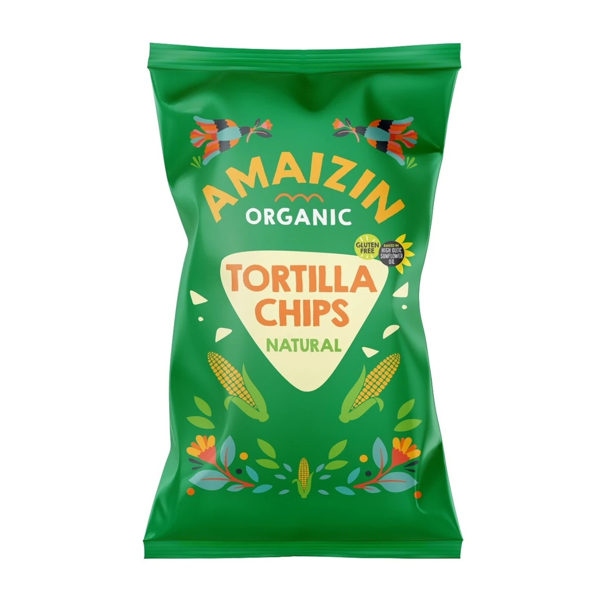 Chipsy tortilla kukurydziane solone bezglutenowe BIO