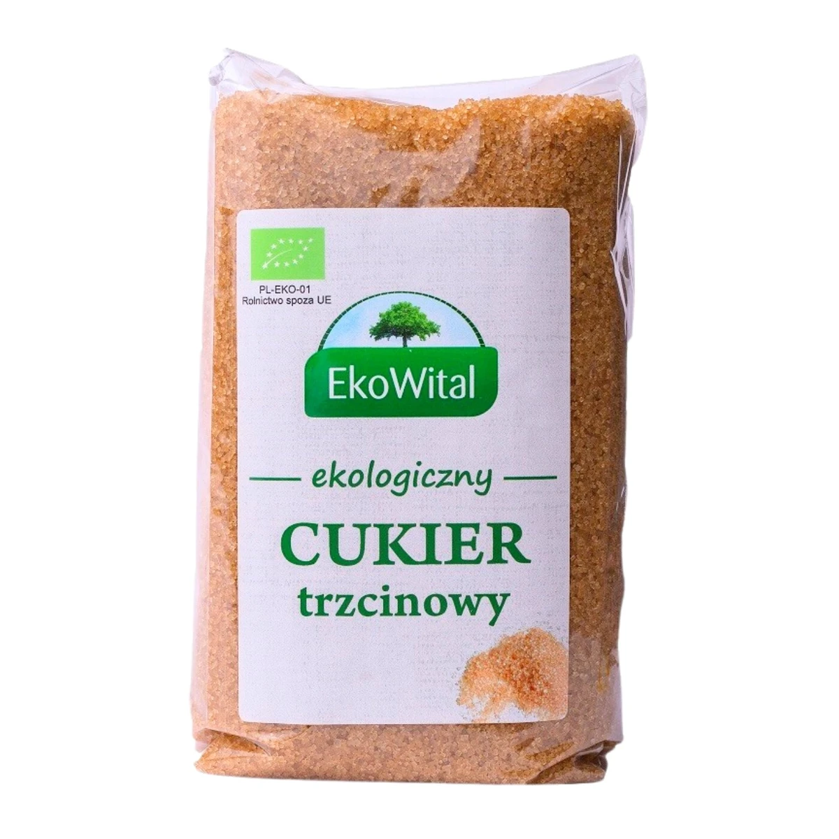 Cukier trzcinowy Bio, 1kg, EkoWital
