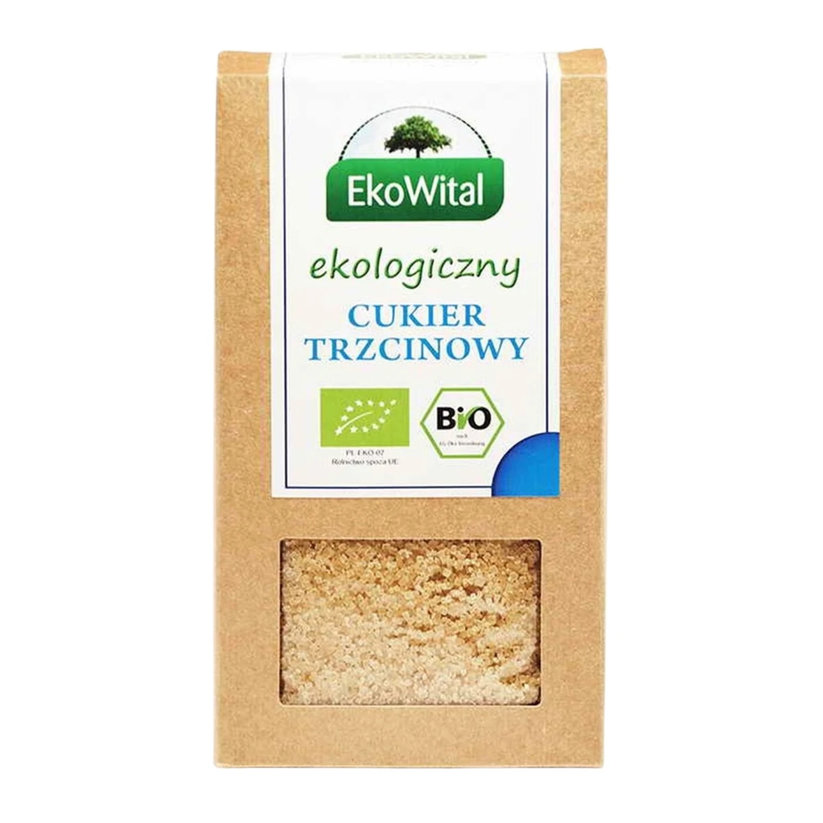 Cukier trzcinowy Bio, 500g, EkoWital