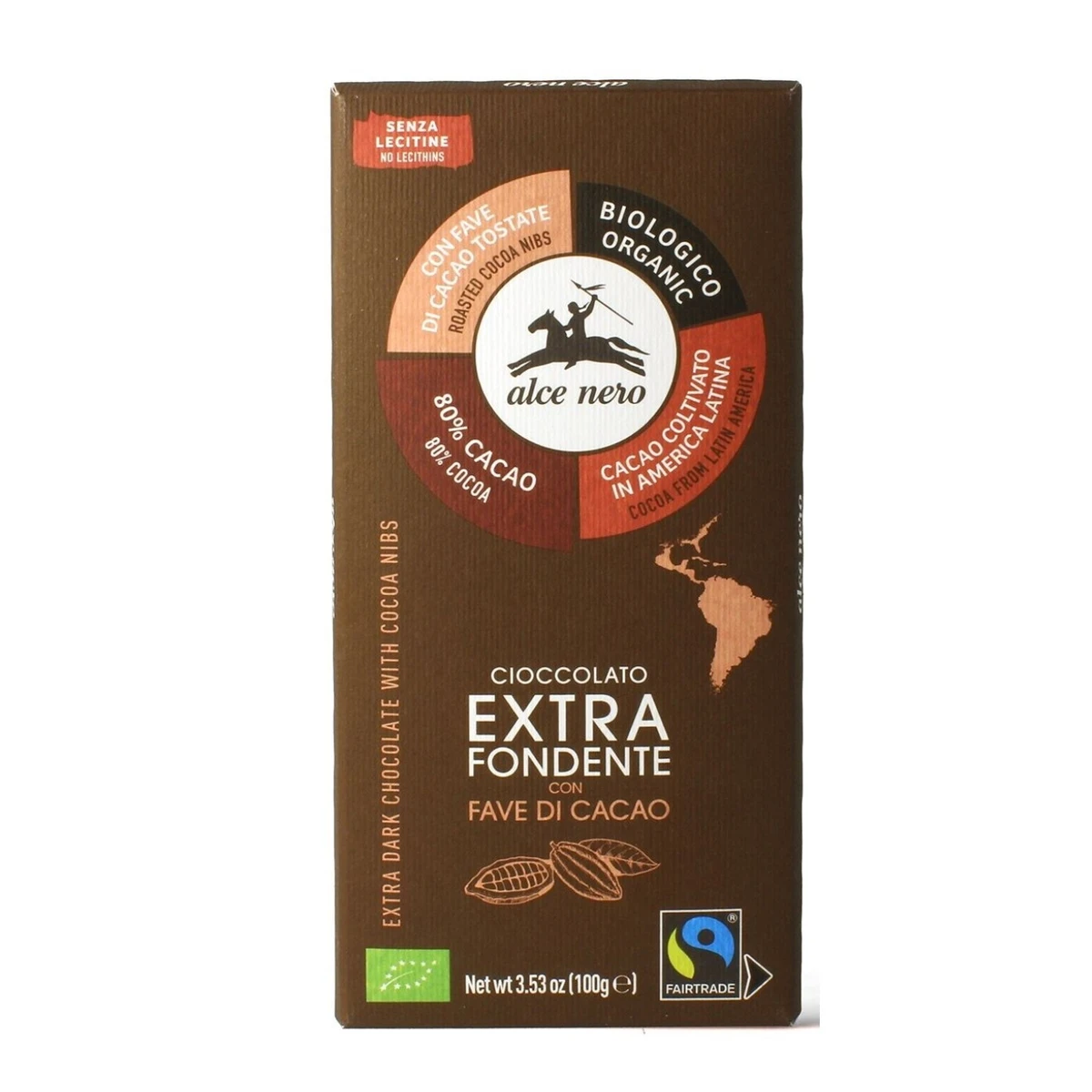 Czekolada gorzka z ziarnami kakaowca FAIR TRADE BEZGLUTENOWA BIO