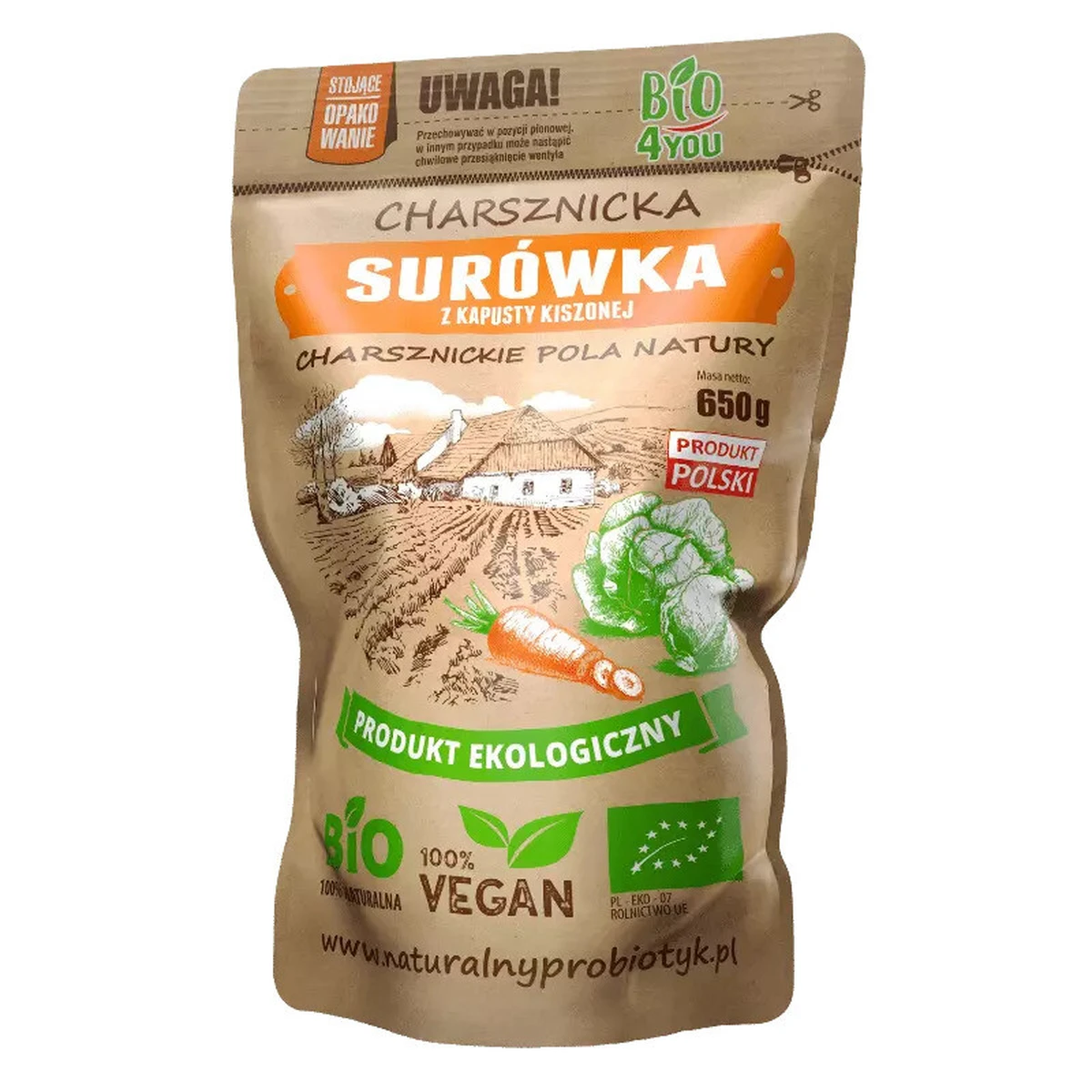 Surówka z kapusty kiszonej Bio, Charsznickie Pola Natury