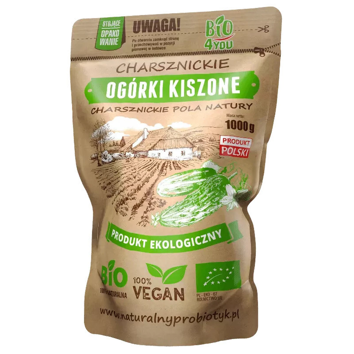 Ogórki kiszone Bio, Charsznickie Pola Natury