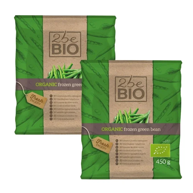 Fasolka szparagowa Bio, 2 opakowania x 450 g, 2beBIO