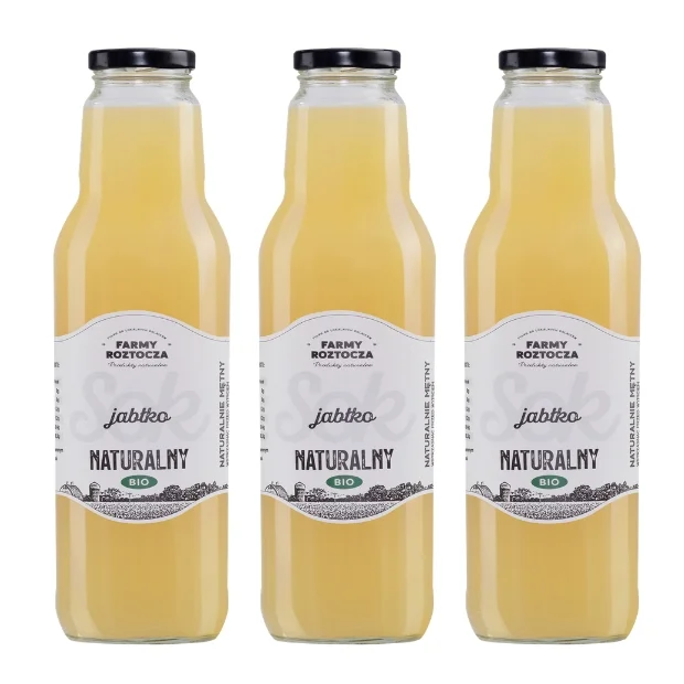 Sok jabłko Bio, 3 butelki x 750 ml, Farmy Roztocza