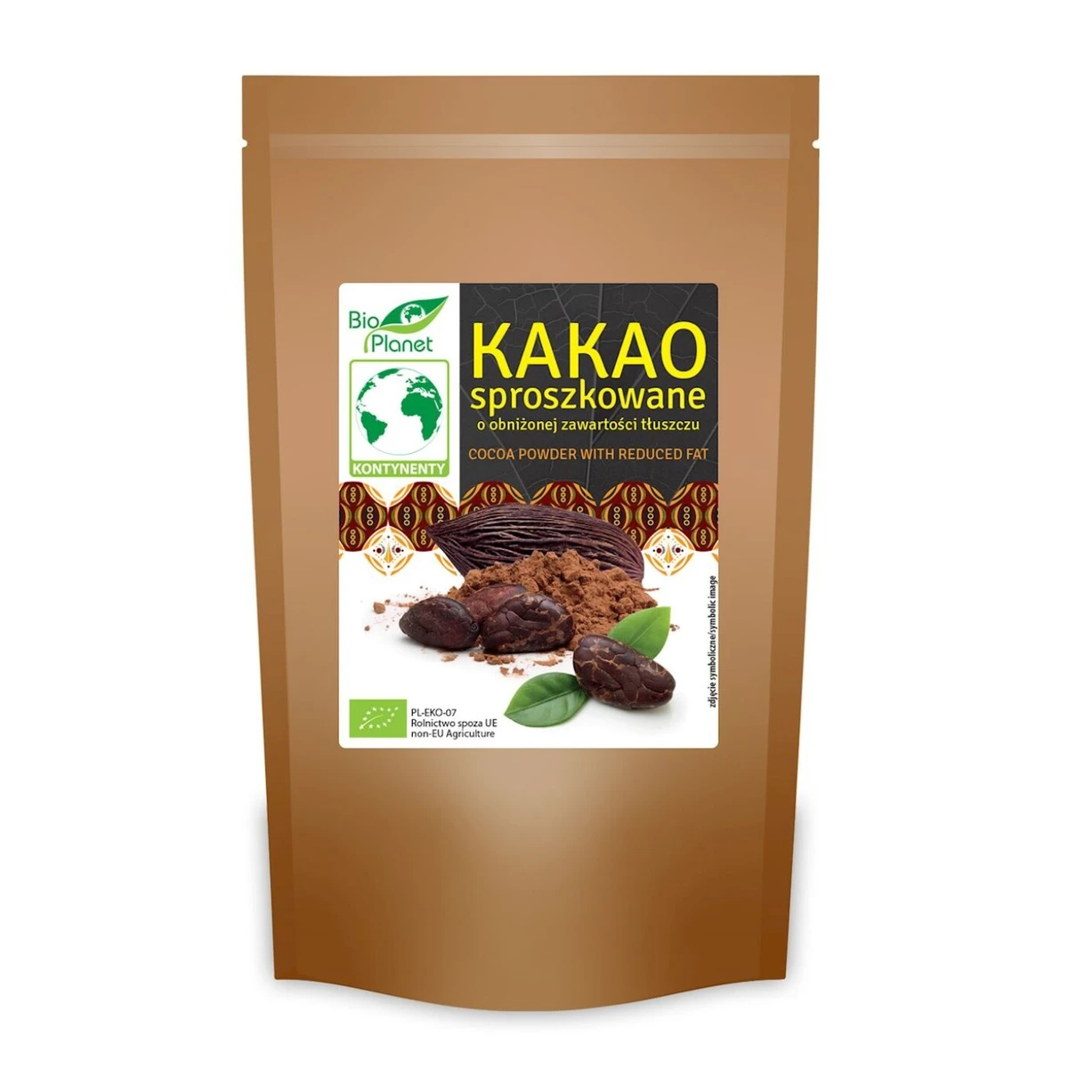 Kakao sproszkowane o obniżonej zawartości tłuszczu BIO 
