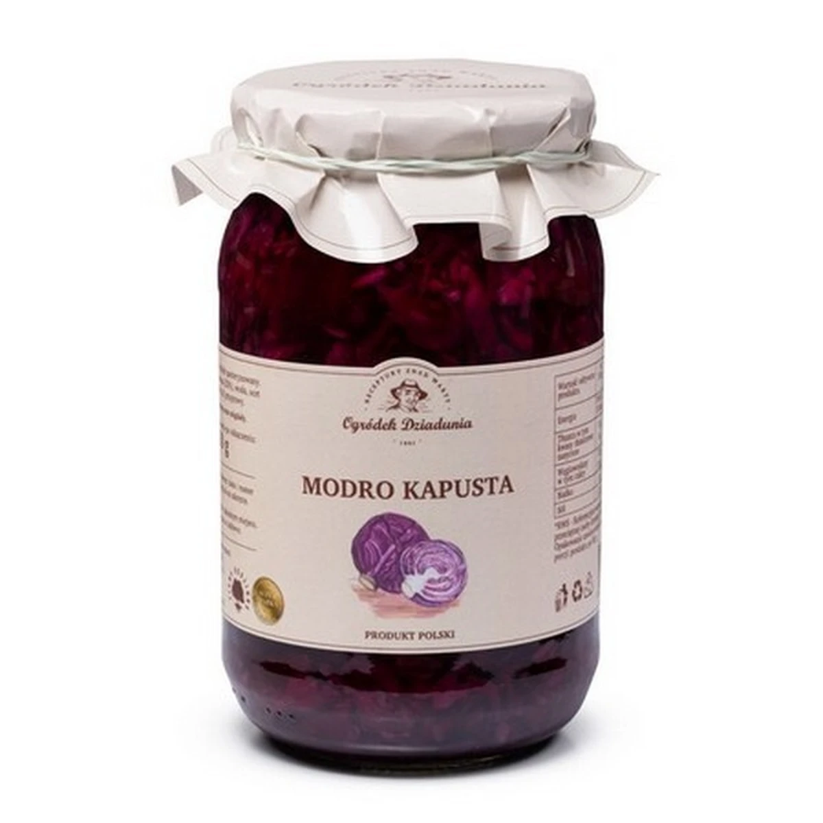 Kapusta czerwona - Modro kapusta, Ogródek Dziadunia