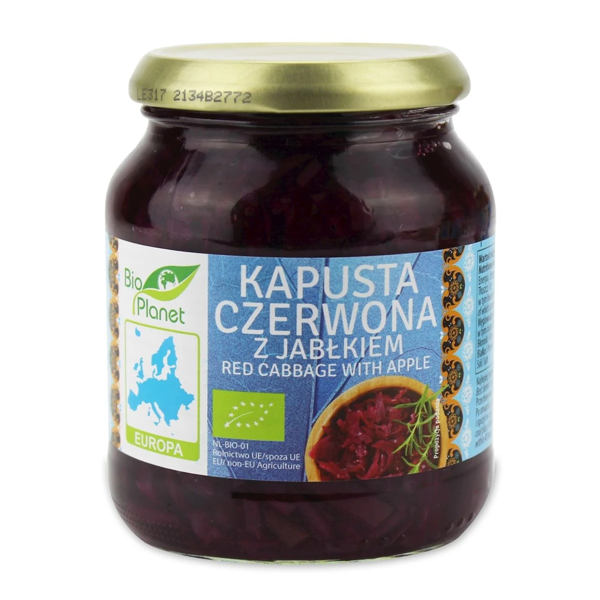 Kapusta czerwona z jabłkiem BIO 