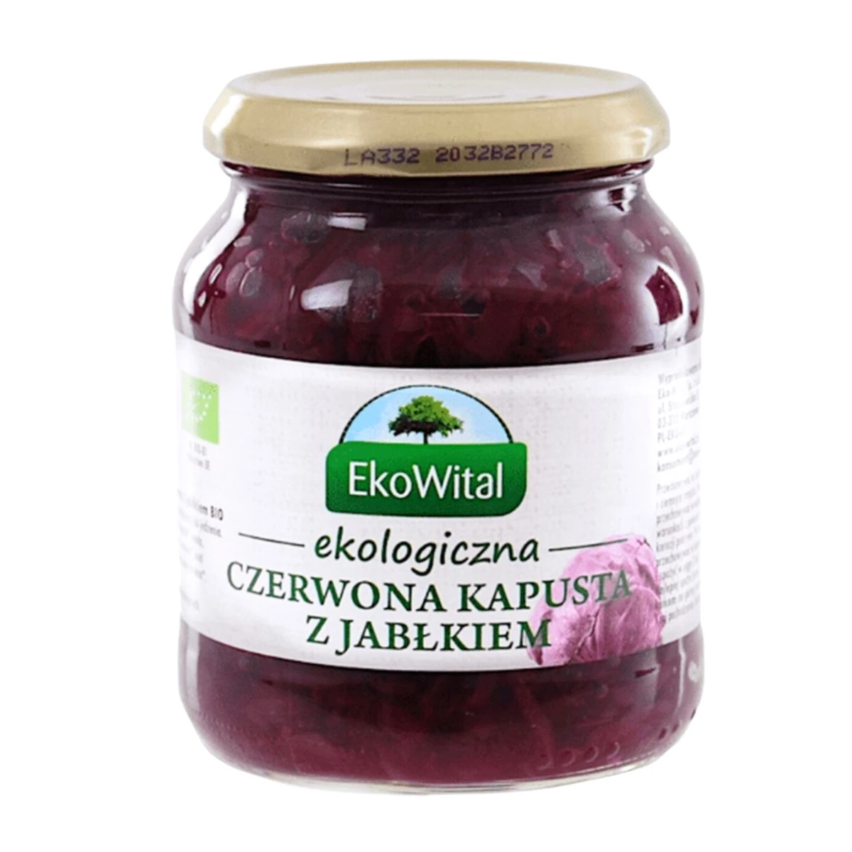 Kapusta czerwona z jabłkiem Bio, EkoWital