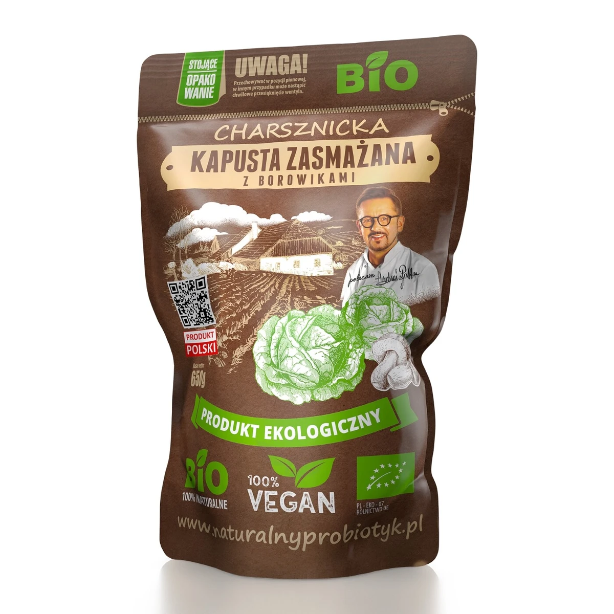 Kapusta zasmażana z borowikami Bio, Charsznickie Pola Natury