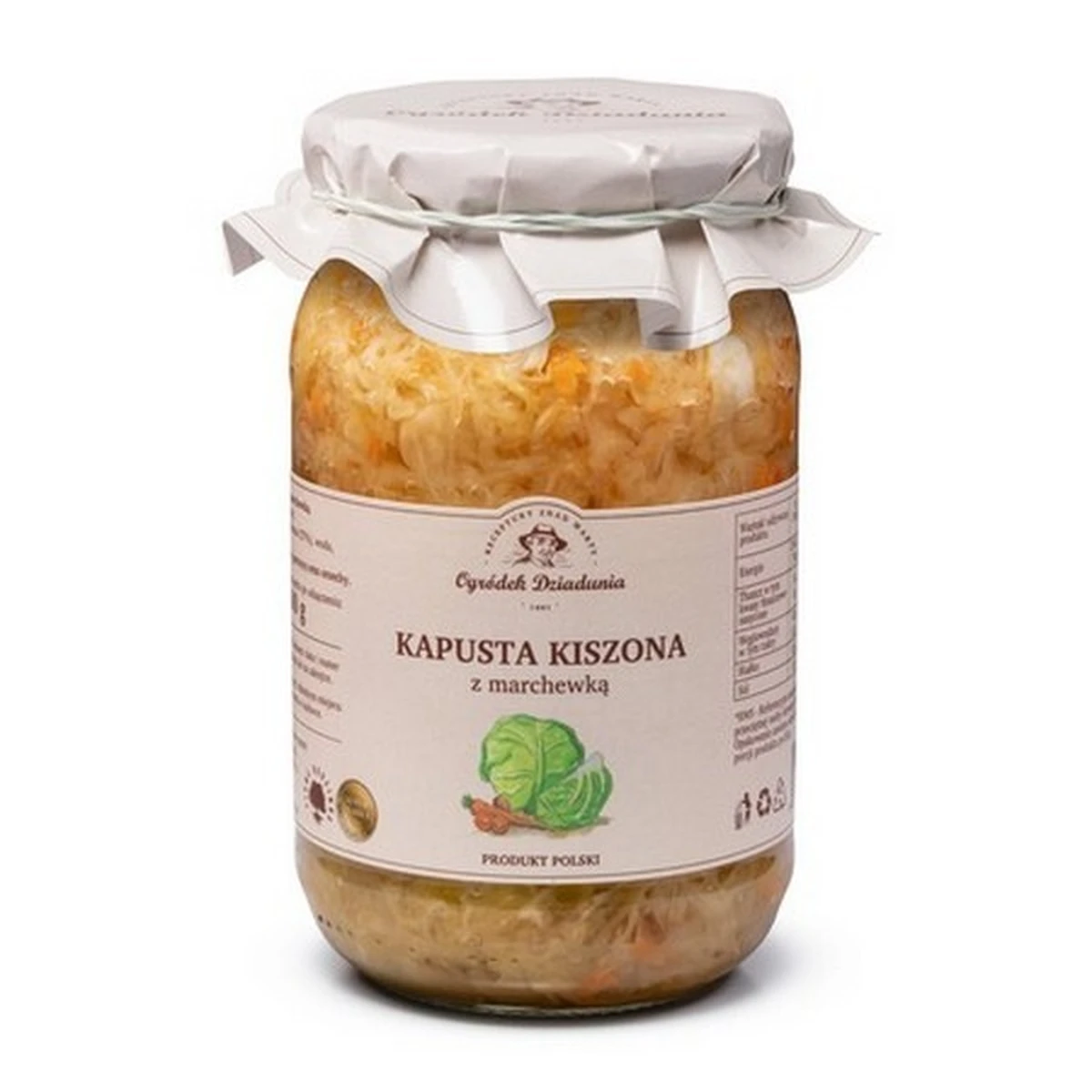 Kapusta kiszona z marchewką, Ogródek Dziadunia