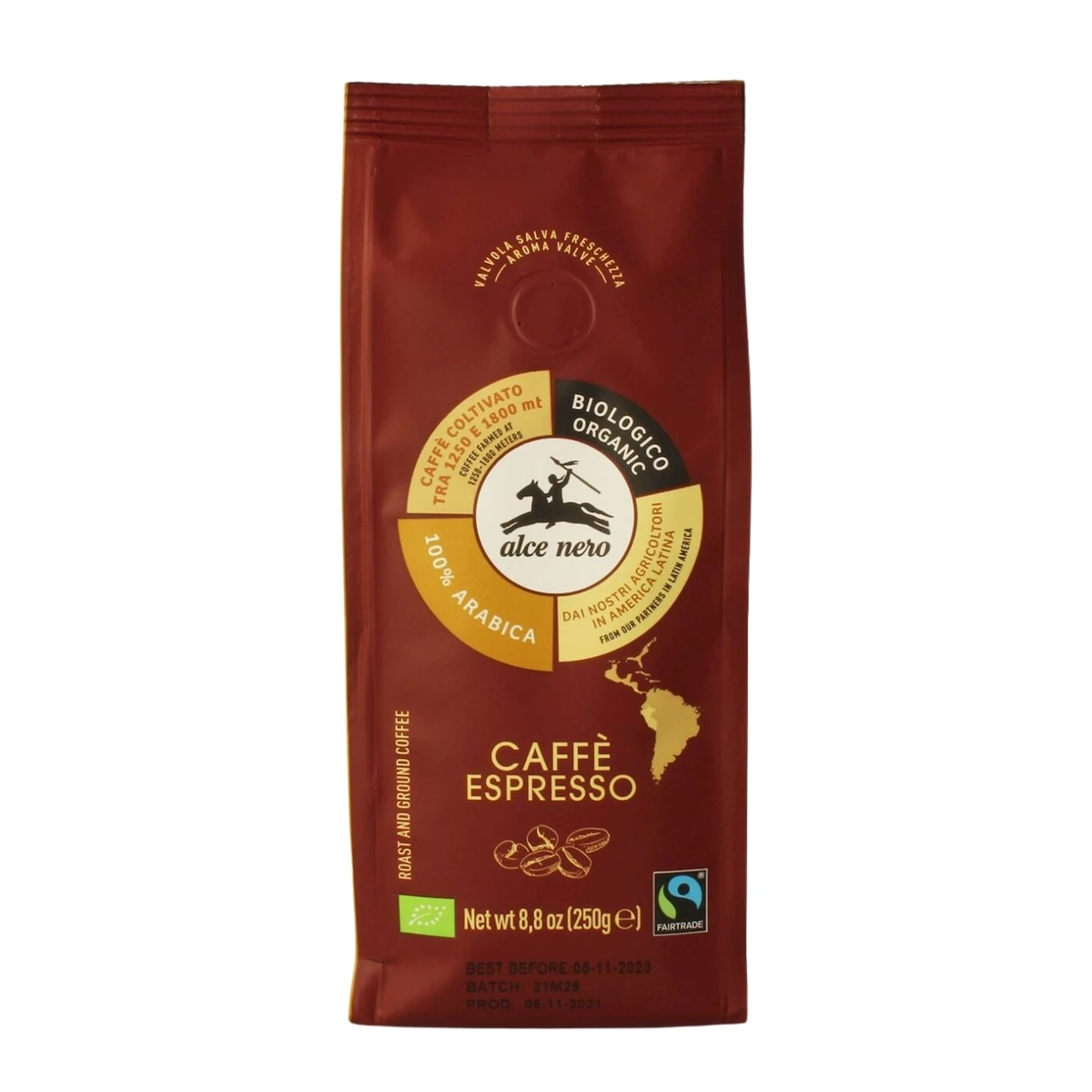 Kawa mielona Arabica 100% Espresso Fair Trade Górska BIO