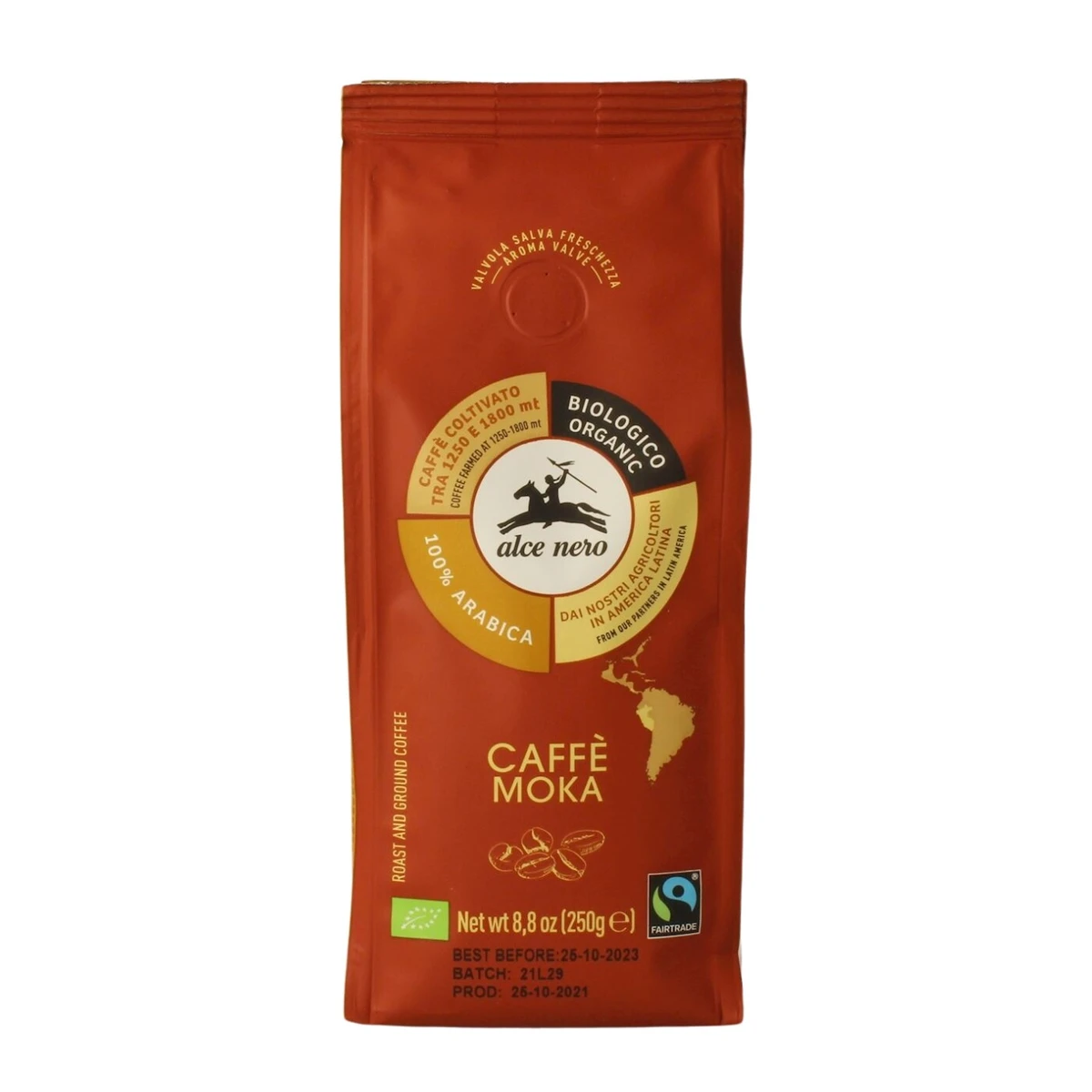 Kawa mielona Arabica 100% Moka Fair Trade Górska BIO